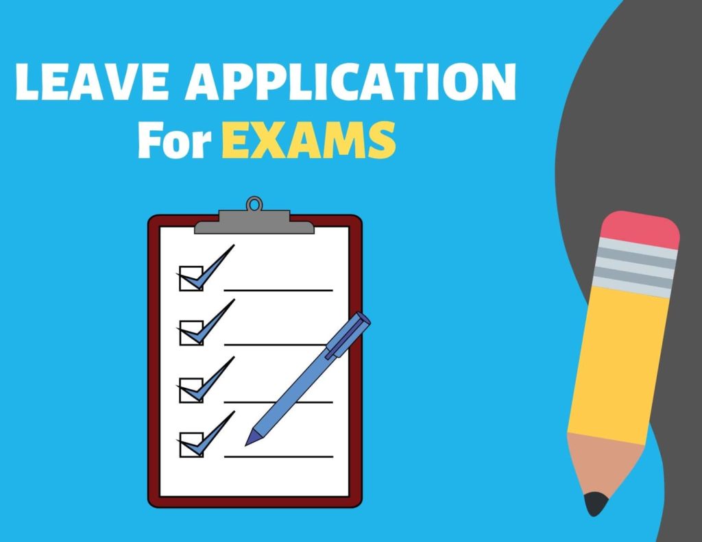 leave application for exam